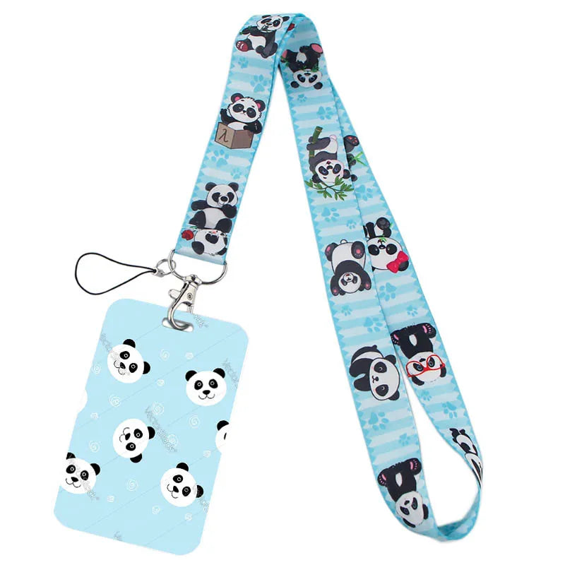 Tejesa  panda Lanyard Badge Holder ID Card /Lanyards Cell Phone Rope Key Lanyard Neck Straps Keychain