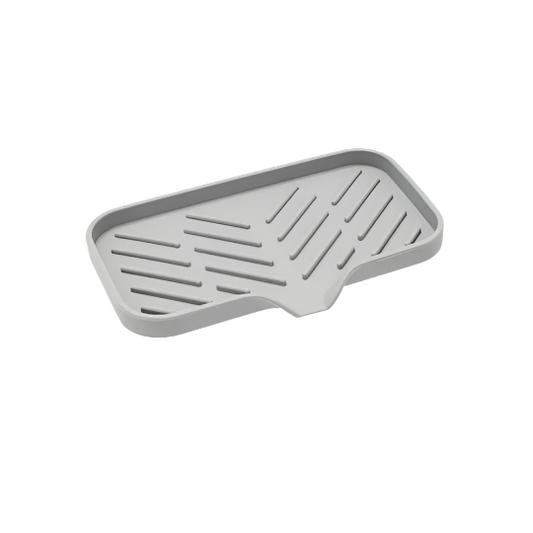 Hemasa Sink Silicone Tray With Drain Soap Sponge Storage Holder  /Sink Scrubber Brush Soap Storage Rack Kitchen Organizer