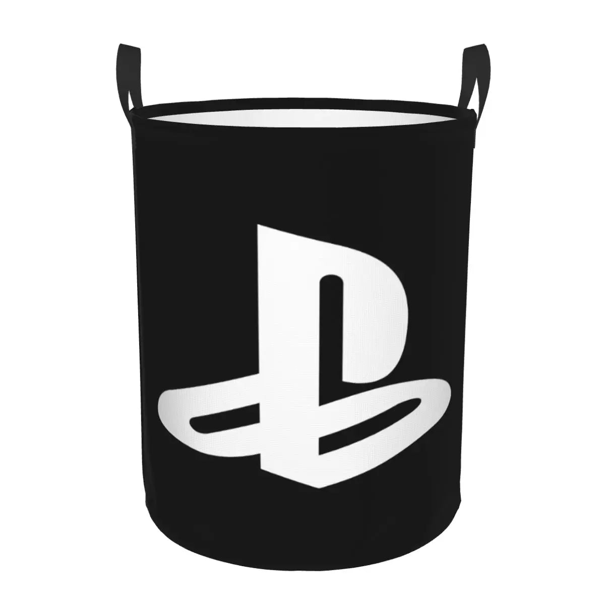 Customized Playstations Buttons Laundry Basket Collapsible Game Gamer Gift Clothes Toy Hamper Storage Bin for Kids Nursery