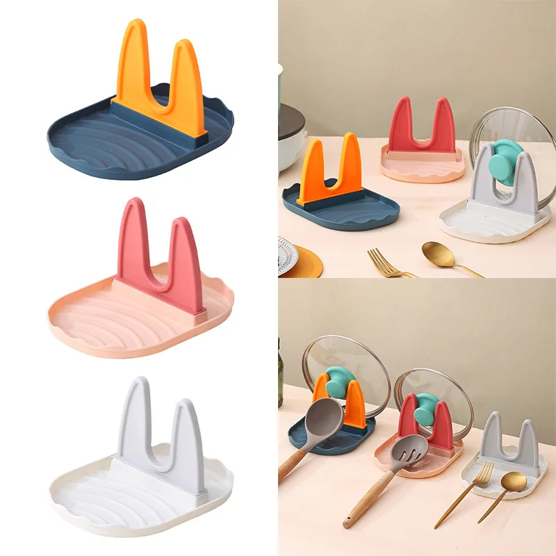 Hemasa Pan Lid Holder / Pot Cover Rests Spatula Stand For Kitchen