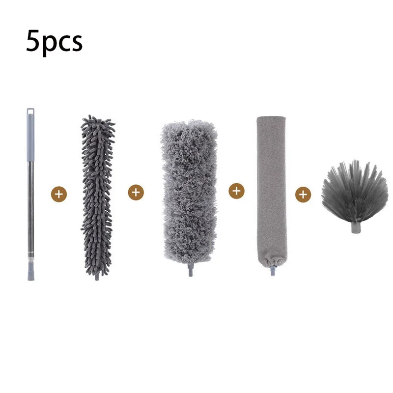 UNTIOR Duster Brush Microfiber Duster Extendable Gap Dust Tools Retractable Car Cleaning Brush Household Ceiling Cleaning Tools