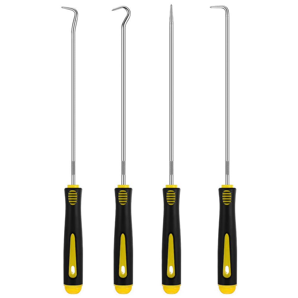 Tejesa 4 in 1 Car Auto Vehicle Oil Seal Screwdrivers Set O-Ring Seal Gasket Puller Remover Pick Hooks Tools Sealing Repair Tools