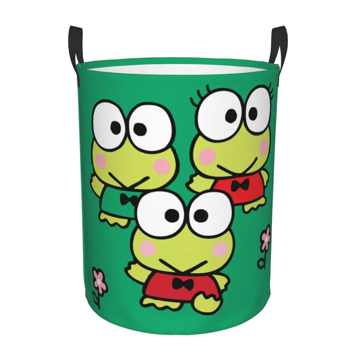 Tejesa Laundry Basket Foldable Large Capacity Clothes Storage Bin Big -eyed Frog Anime Baby Hamper