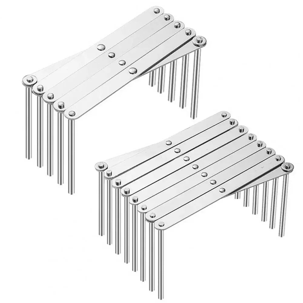Tejesa  1pc Pot Lid Rack Pan Lid Organizer Retractable Foldable Stainless Steel Plate Holder Shelf Tableware Storage Kitchen Gadgets