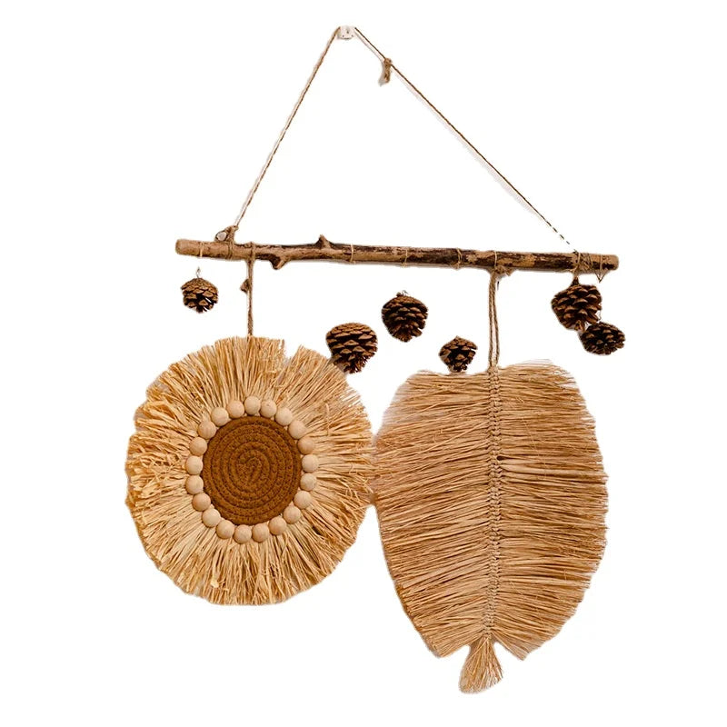 Hemasa Rustic Style Handmade Grass Hanging Decorations /Home Decoration / Wall Hanging