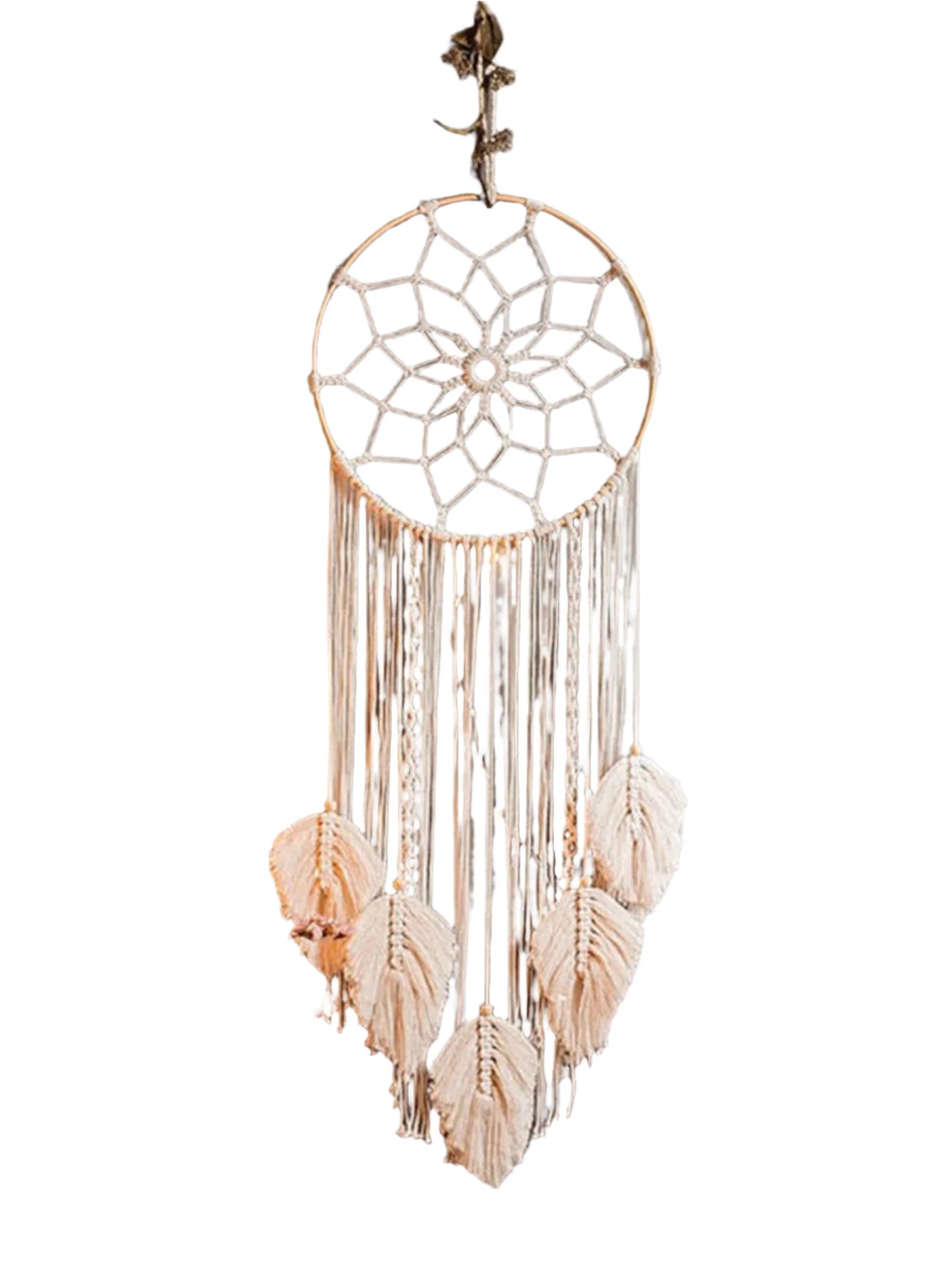 Hemasa Macrame Dream Catcher Bohemian Leaf Hanging Wall Nordic Decor Boho Handmade Tapestry Ornaments For Home Living Room Decoration
