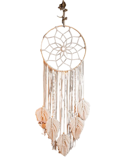 Hemasa Macrame Dream Catcher Bohemian Leaf Hanging Wall Nordic Decor Boho Handmade Tapestry Ornaments For Home Living Room Decoration
