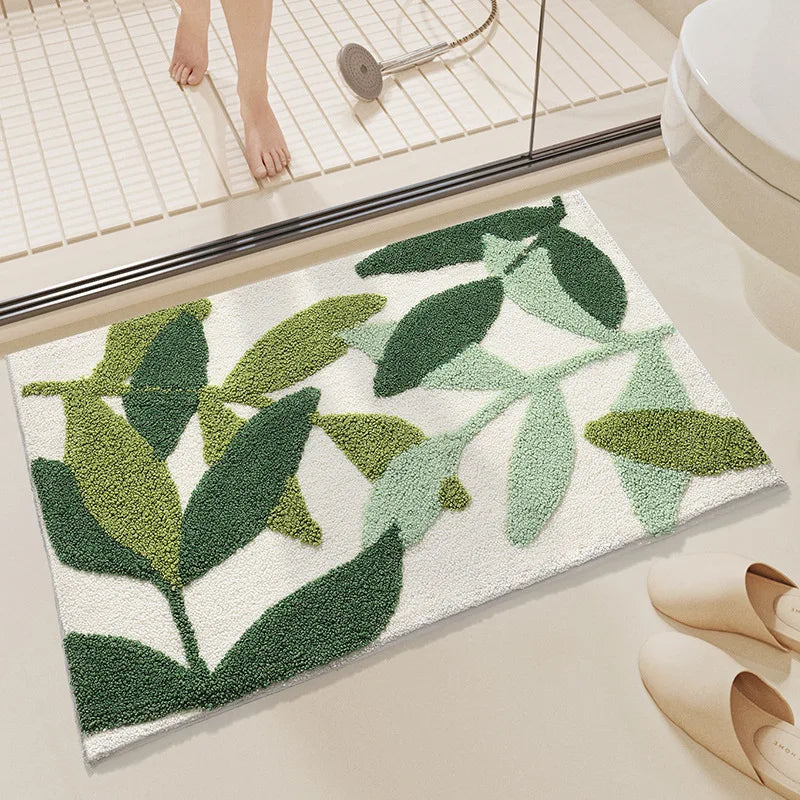 Hemasa Ultra-Plush Anti-Slip Bath Mat 8x Water Absorption, Quick Dry, Anti-Bacterial, 200% Plush, Safe for Kids Elders, 0 Formaldehyde
