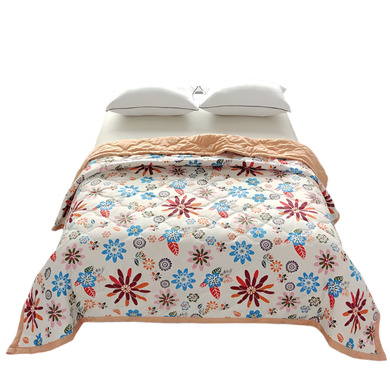 Hemasa Quilted summer single double bed light Printed quilt core Air conditioning quilting twin queen size duvet Thin plaid comforter