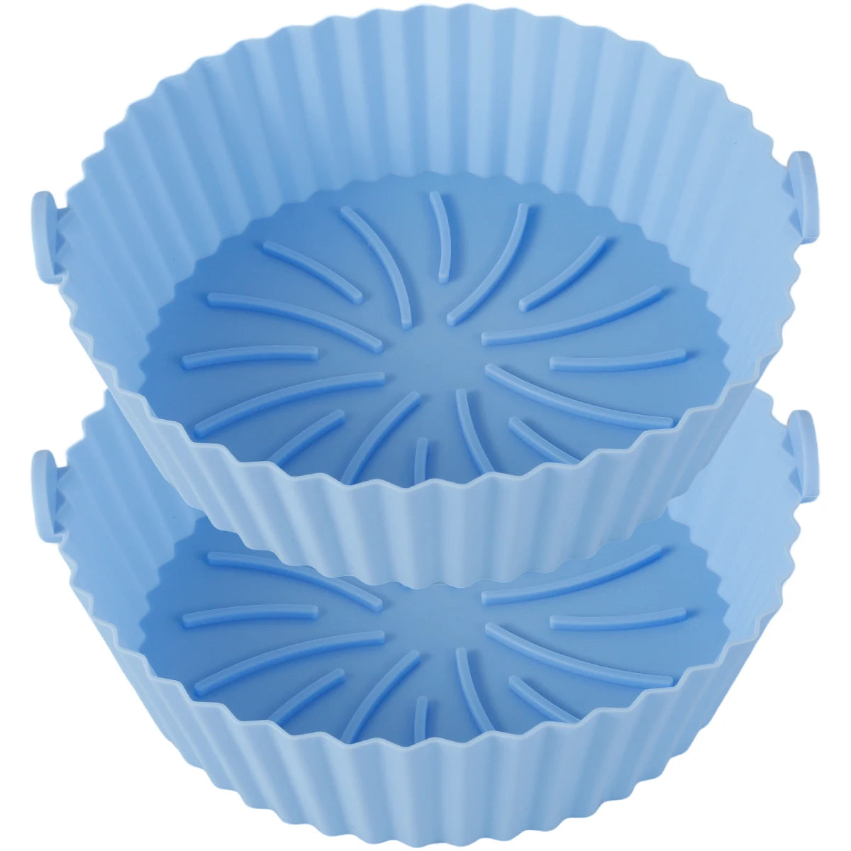 Tejesa 3/2pc Air Fryer Silicone Liner Soft Baking Pan Reusable Airfryer Oven Baking Tray Fruit Wash Basket Pizza Pan Liner Accessories
