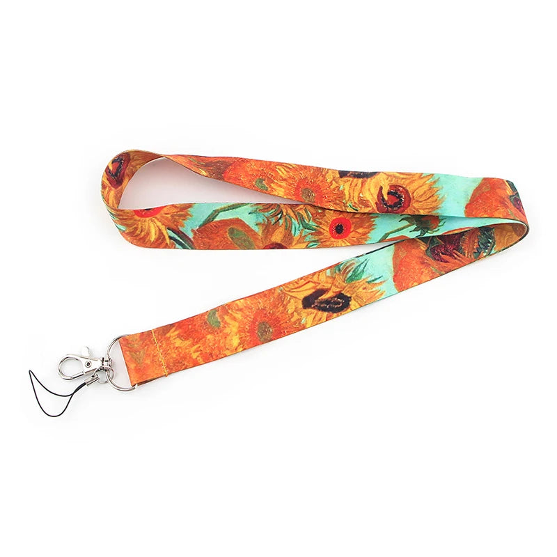 Tejesa Little daisy Lanyard for Key Cute Neck Strap Card ID Badge Holder Key Chain Accessories Wholesale
