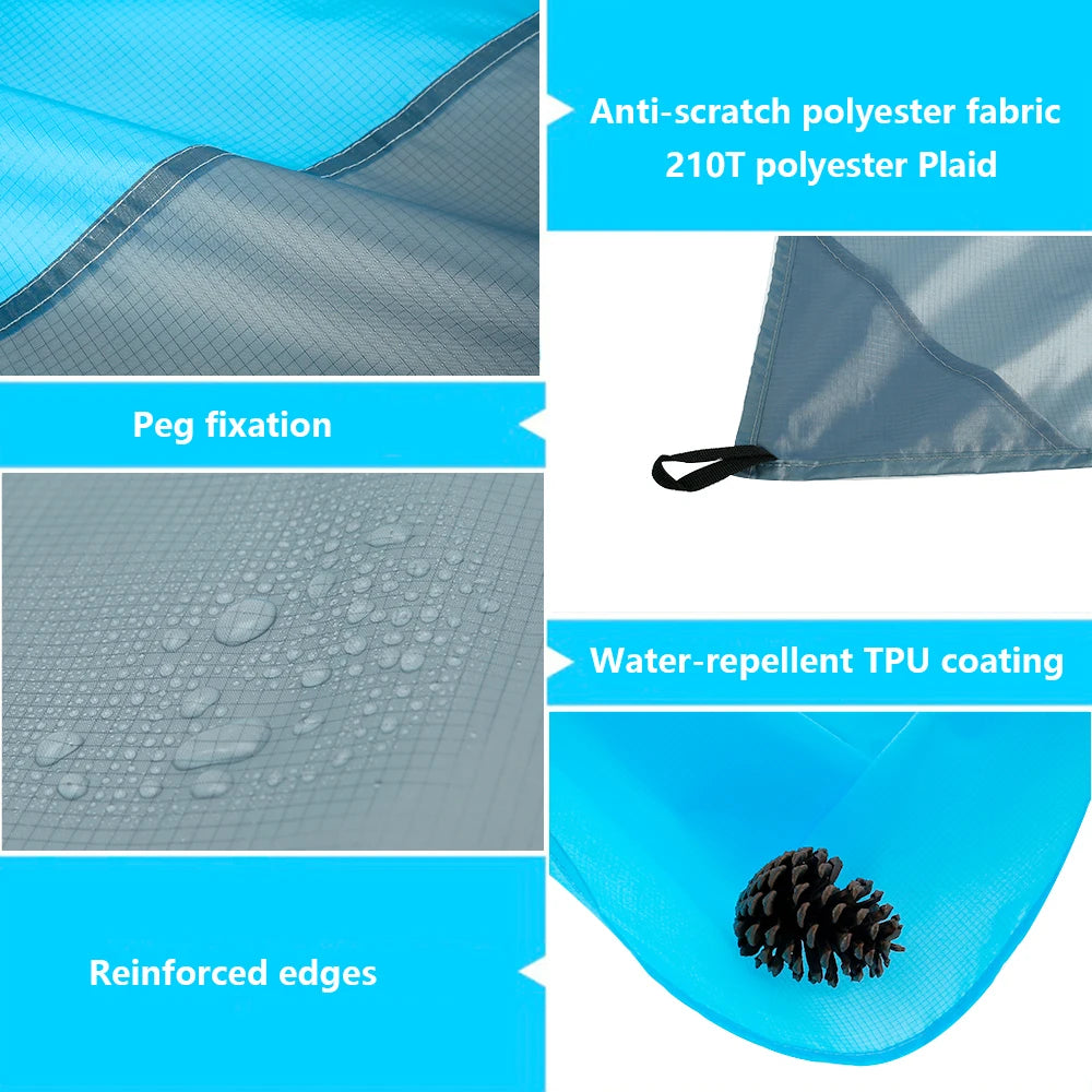 Tejesa Beach Mat Outdoor Camping Mat Waterproof Beach Blanket Large Floor Mat for Home Outside Travel Rug Camping Tent Mat Picnic Rug