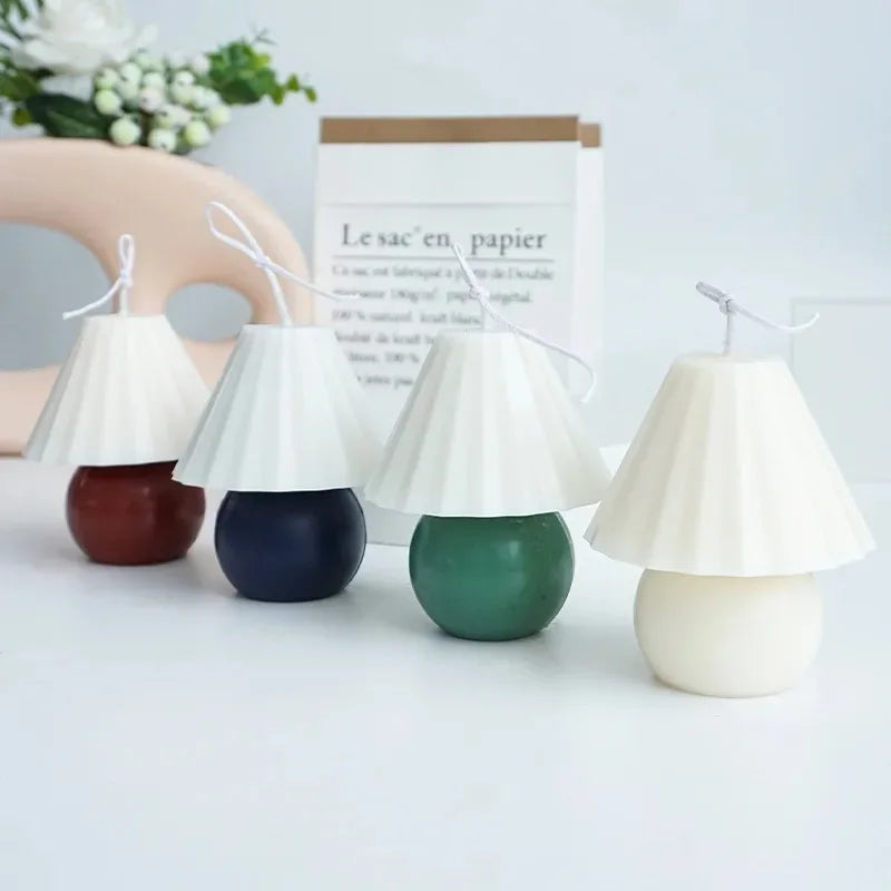Hemasa  Table Lamp Candle Mold /DIY Geometric Lamp Shape Aromatherapy Candle Making Tool/ Acrylic Plastic Mold