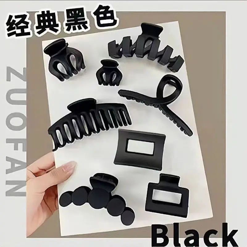 Colorful Shark Hair Claw Set Simple Female Hair Accessories Elegant Pearl Natural Fresh Sweet Style for All Ages And Occasions