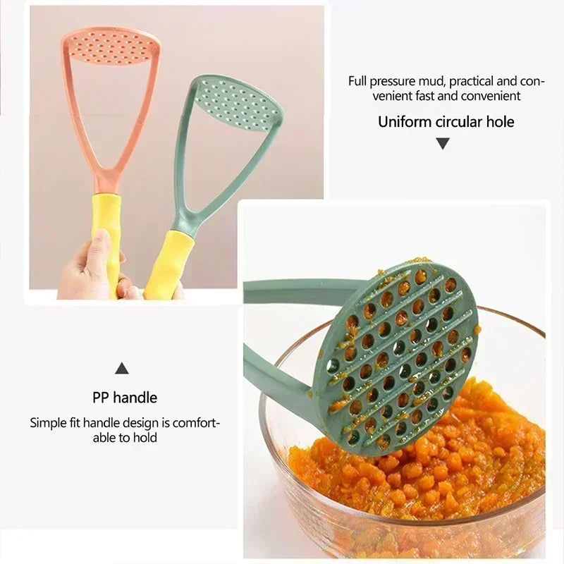 Hemasa Potato Masher Plastic Sweet Garlic Mash Press Mud Press