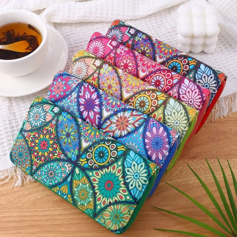 Fashion Women Long Wallet PU Leather Large Capacity Ladies Coin Purse Cards Holder Female Money Bag Multifunctional Zipper Bag