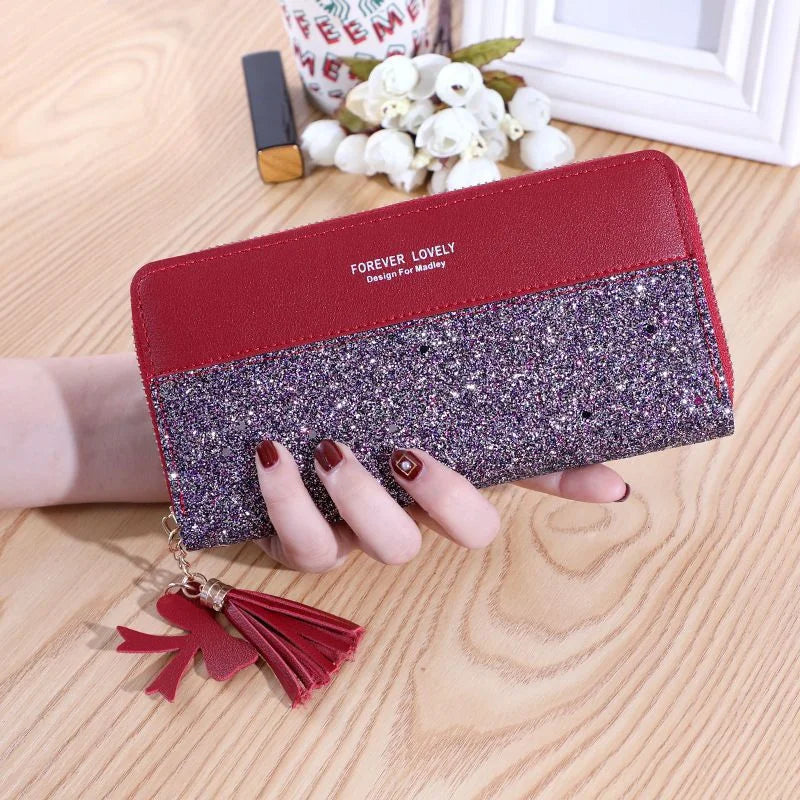 Large Capacity Simple Long Ladies Wallet Multiple Card Slots Fashionable Mobile Phone Bag Coin Purse Urban Style