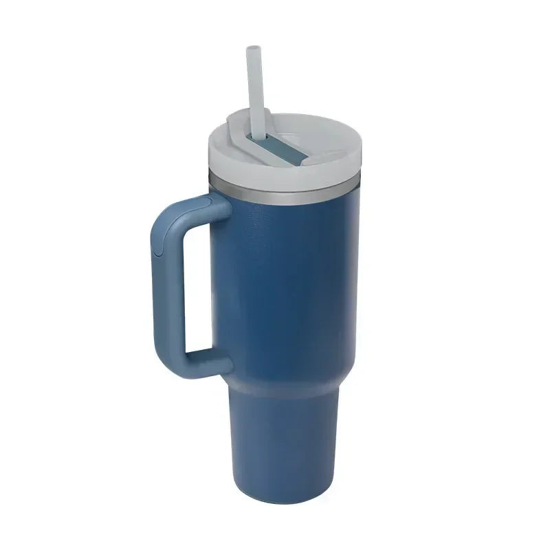 40oz Insulated Tumbler 2.0 - Vacuum-Sealed Stainless Steel Thermal Mug with Handle Straw for Hot and Cold Drinks 1P hot selling