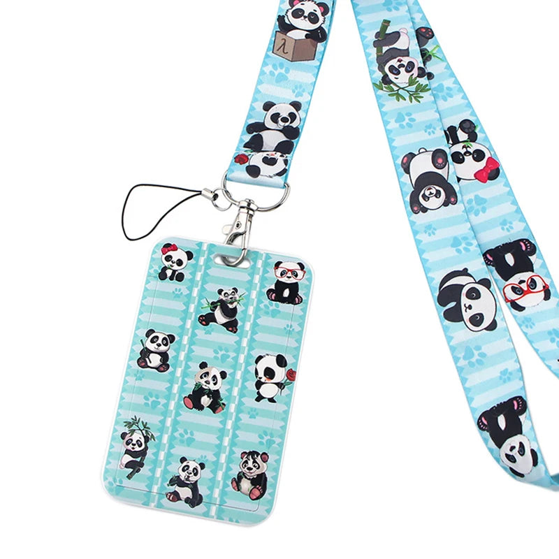 Tejesa Butterfly Lanyard Business Credit Card Holder Neck Strap Keychain Hang Rope ID Badge Holder Lariat Lasso