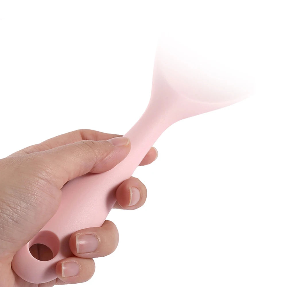 Hemasa 1PC Food Grade Silicone Rice Spoon Household non Stick Pot Cooking Spoon High-temperature Resistant Kitchen Tools