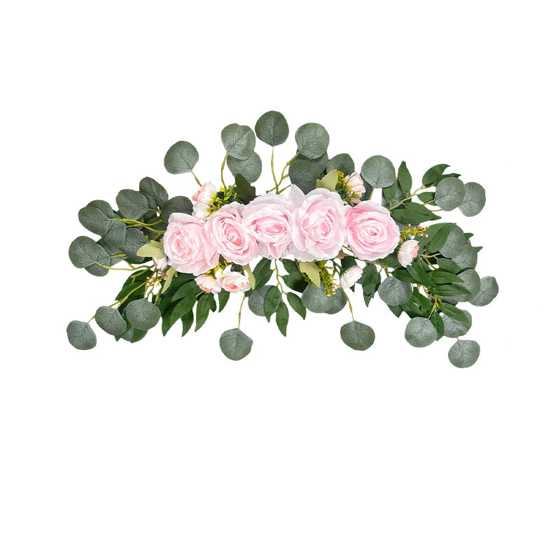 Tejesa 2026 Arch Flowers Artificial Rose for Home Decoration Wedding Flower Arrangement Drawing Board Door Frame Decor Pink White