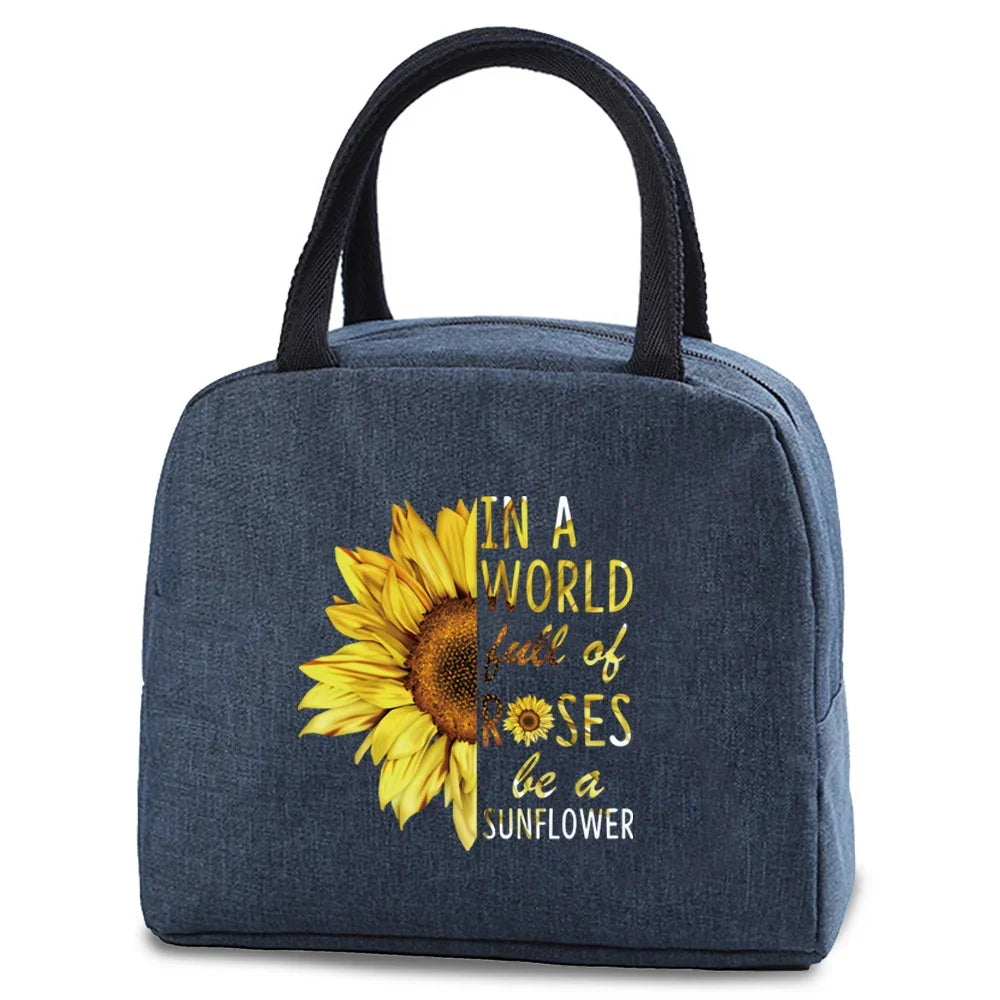 Tejesa Lunch dinner Picnic Bag Insulated bag Cooler Tote Portable Canvas Thermal Cold Food Container For men women Kids Travel Handbag