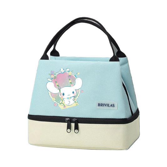 1pc Cinnamoroll & My Melody Lunch Bag, Reusable Fashionable Portable Preppy Style Insulated Cooler Tote Office, School, Beach