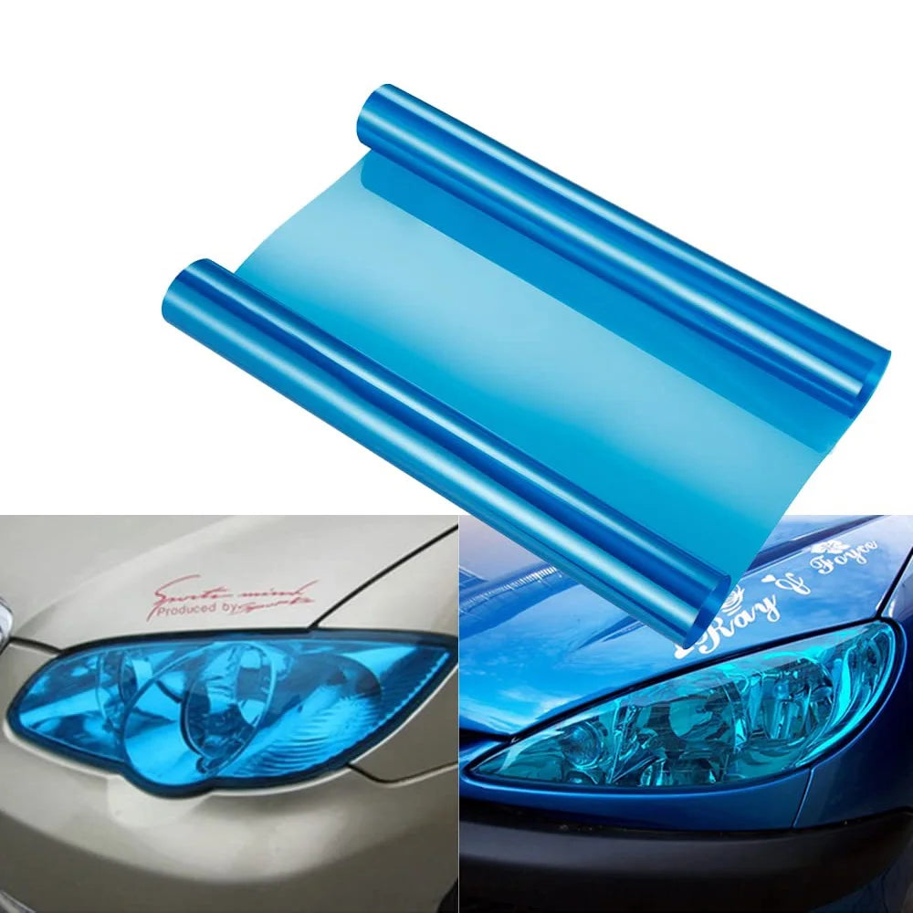 Golden Yellow Light PVC Car Headlights Taillight Film Fog Stretchable Auto Taillight Tint StickersCar Light Film Car Styling