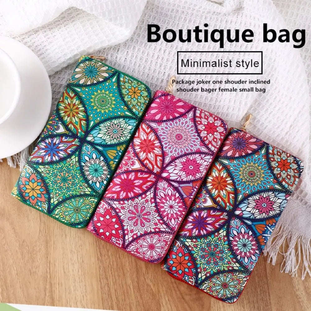 Fashion Women Long Wallet PU Leather Large Capacity Ladies Coin Purse Cards Holder Female Money Bag Multifunctional Zipper Bag