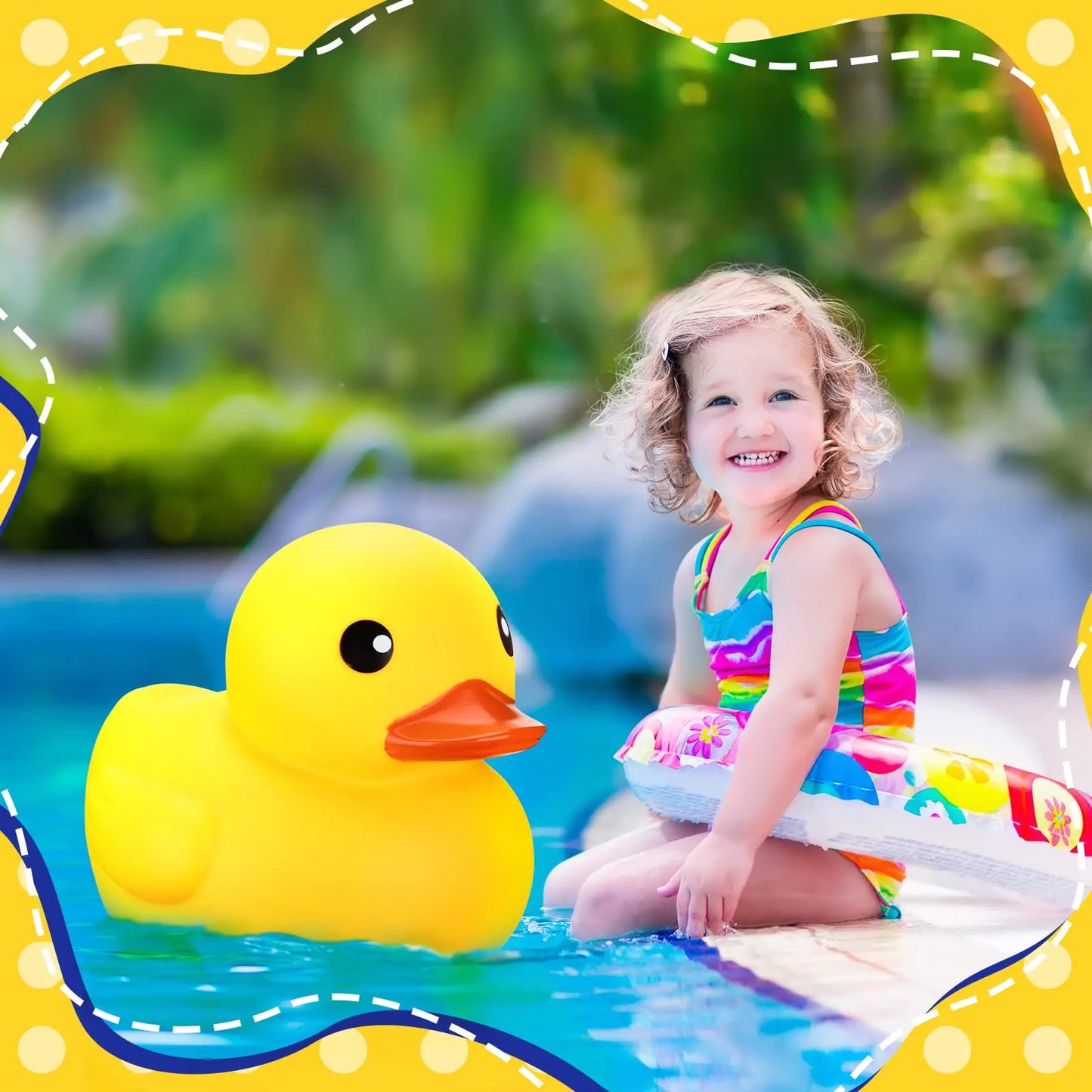 Tejesa Rubber Duck Giant Ducks Large Rubber Duck Gender Reveal Party Rubber Duck 13 Inch Duck Shower Birthday Party Favor