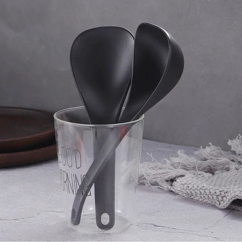 Hemasa  Non Stick Rice  Spatula Spoons Long Deep Soup Scoop Kitchen Utensil Multifunctional Rice Cooker
