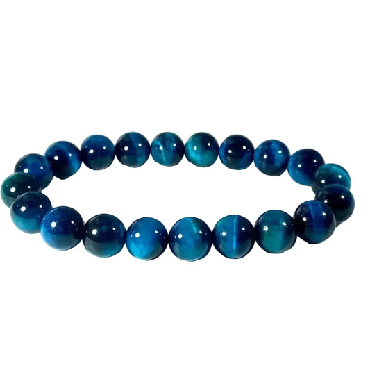 Tejesa  8mm  Natural Tiger Eyes Bracelet Men Women / Stone Braclet Yoga Meditation Braclet For Him