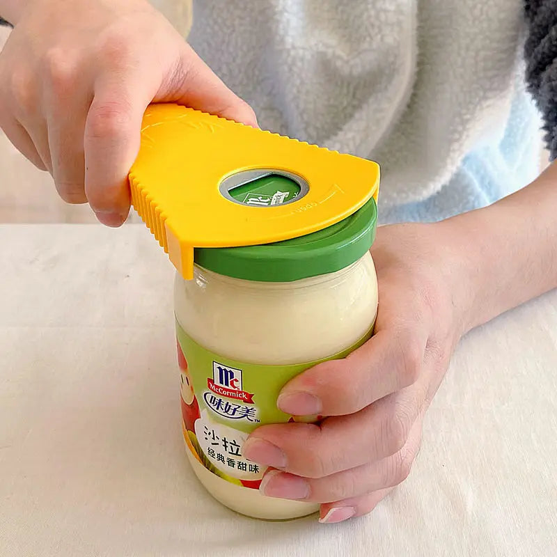 Hemasa Can Opener Multifunctional Bottle Opener Jar Opener for Beer Coke Jam Beverage