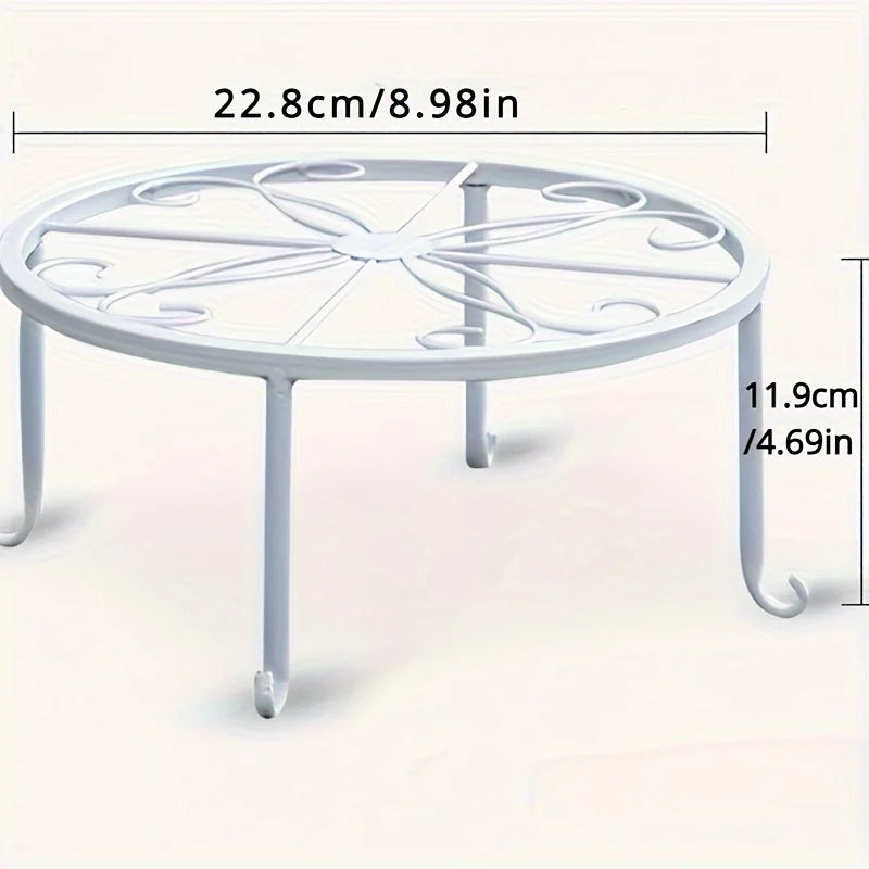 Tejesa Iron Multi-layer Flower Pot Rack1-2Personal Indoor and Outdoor Balcony Floor-standing Succulent Green Radish Flower Stand Storag