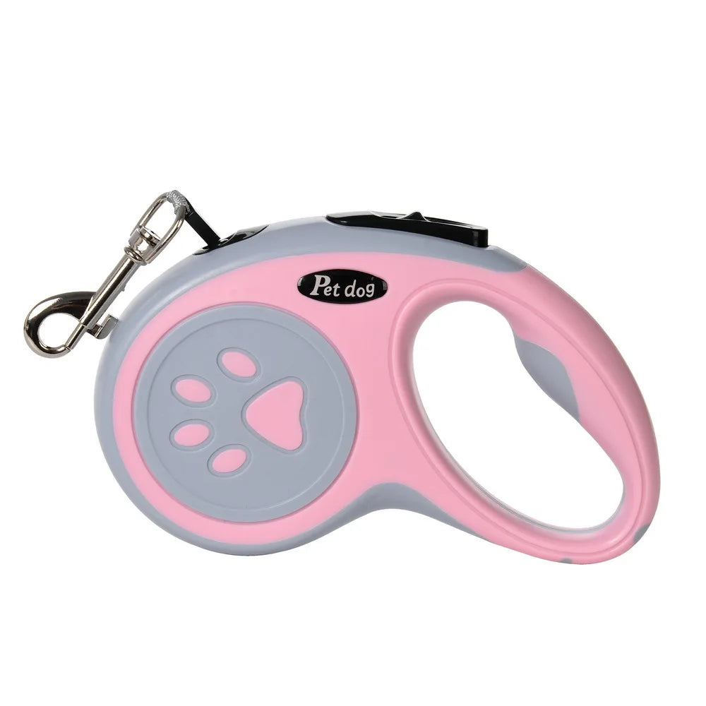 Tejesa Automatic Retractable Pet Leash, Bone Paw Print Telescopic Dog Leash, Dog Leash, Dog Leash