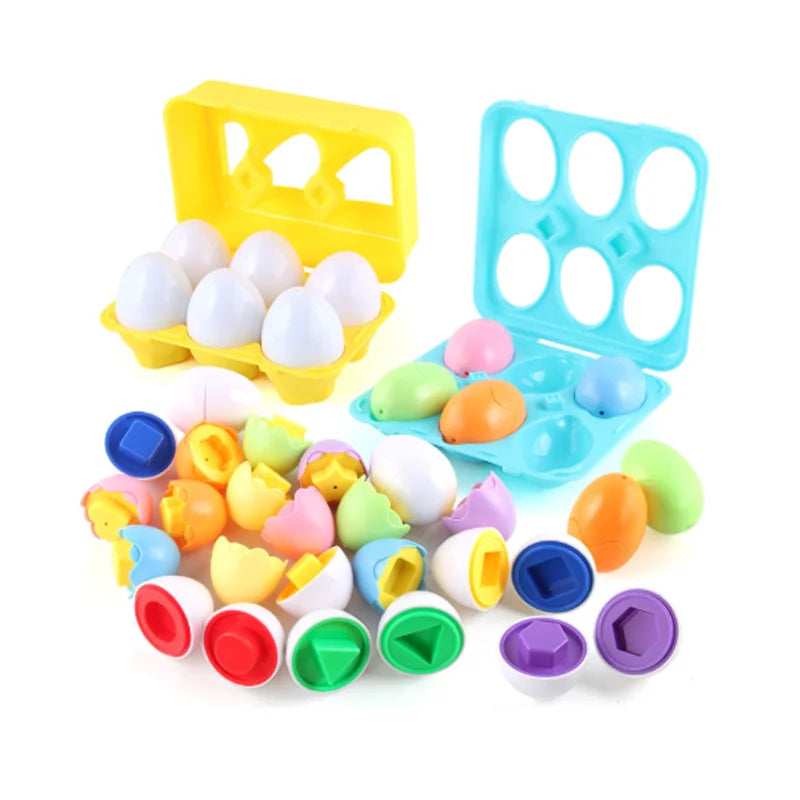 Kid best-seller Egg learning number color recognition egg toy matching egg kids baby easter toys Educational early education toy