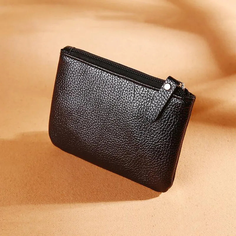 Pu Leather Coin Purse Money Change Key Earbuds Credit Card Holder for Kids Girl Women Men Small Mini Short Coin Wallet Bags