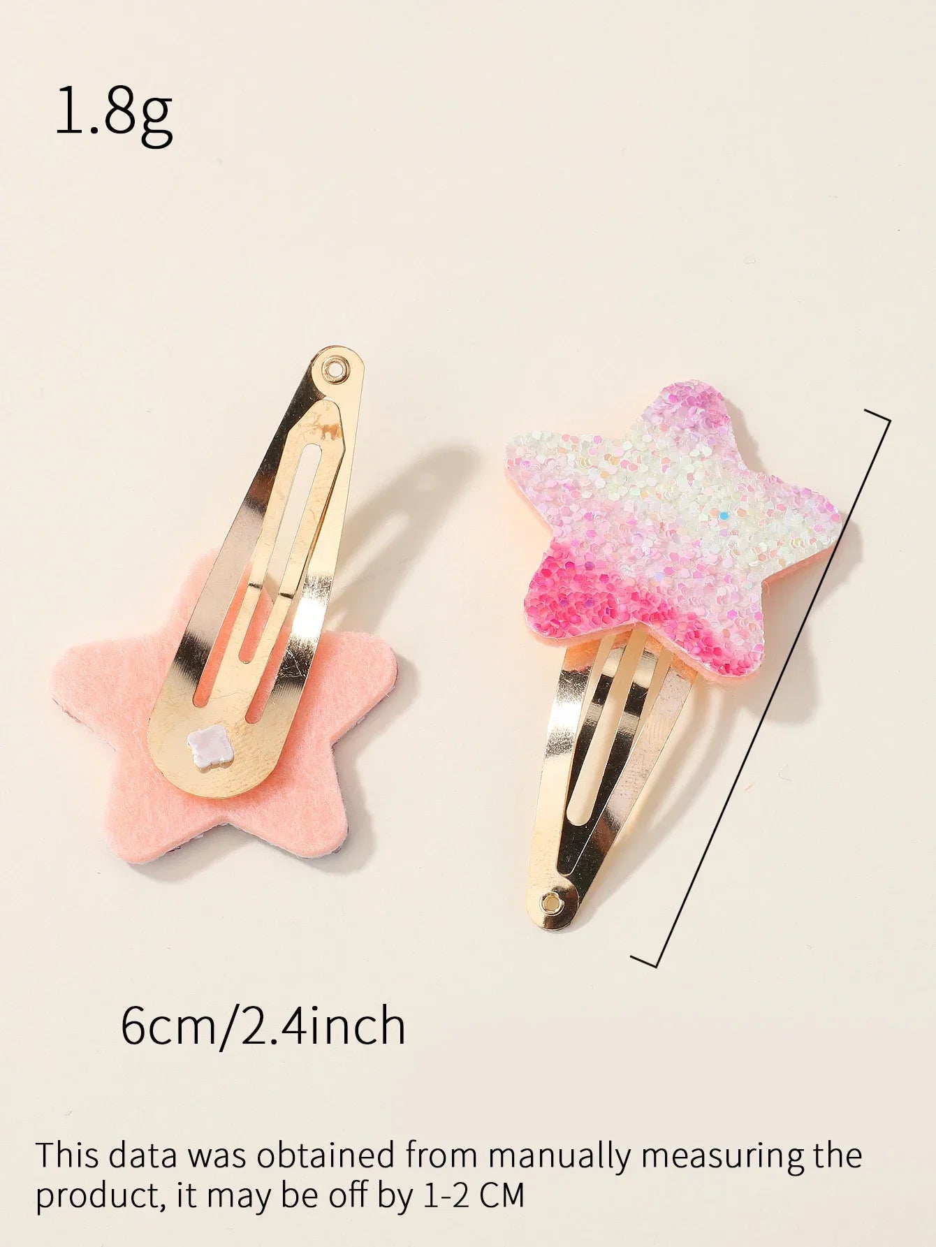Hemasa 8Pcs Fashion Glitter Rainbow Flower Rabbit  Handmade Hairpins For Cute Girls Hair Clips Barrettes Headwear Hair Accessories