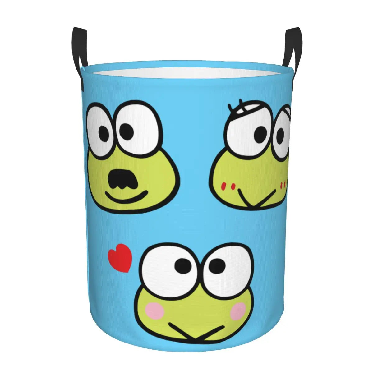 Tejesa Laundry Basket Foldable Large Capacity Clothes Storage Bin Big -eyed Frog Anime Baby Hamper