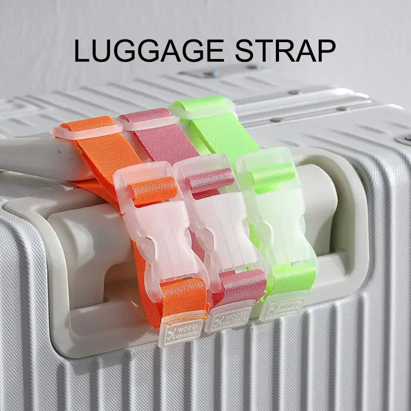 Hemasa  6pack Multifunctional Color Random Luggage Bag Buckle Portable Travel Fixed Strap Anti-loss Packing Entrainment Pendant