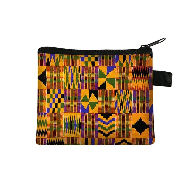 Tejesa Geometric Design Portable Card Bag Coin Key Storage Bags Hand Bag Small Square Bag Coin Purse Pochette Sac Billetera Wallet