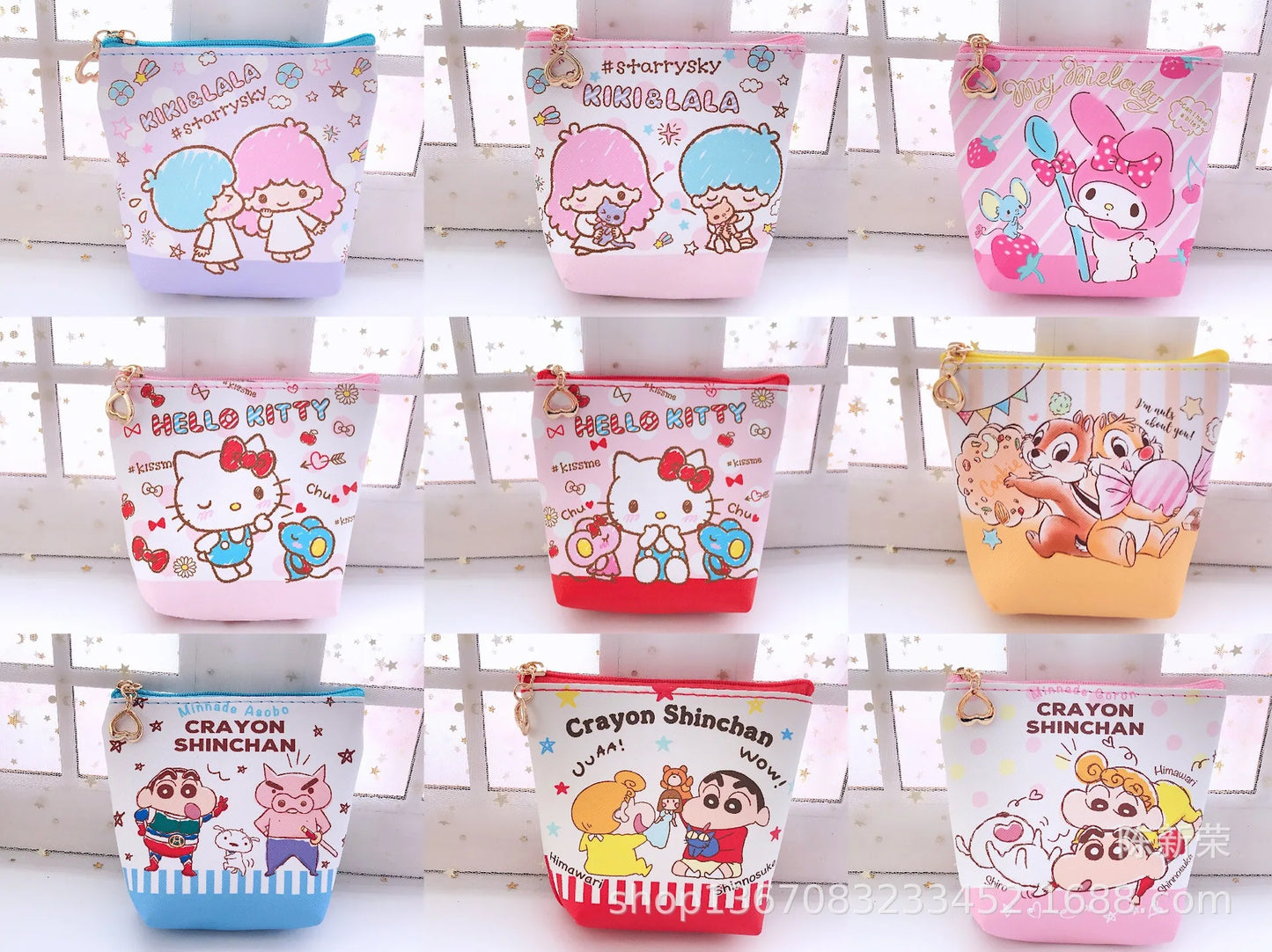 Hemasa Hello Kitty Coin Purse Creative Small Wallet / Pink My Melody Bags /Kid Purses