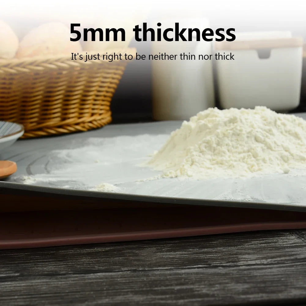 Tejesa Silicone Kneading Pad Non-Stick Surface Rolling Dough Mat with Scale /Kitchen Cooking Pastry Sheet