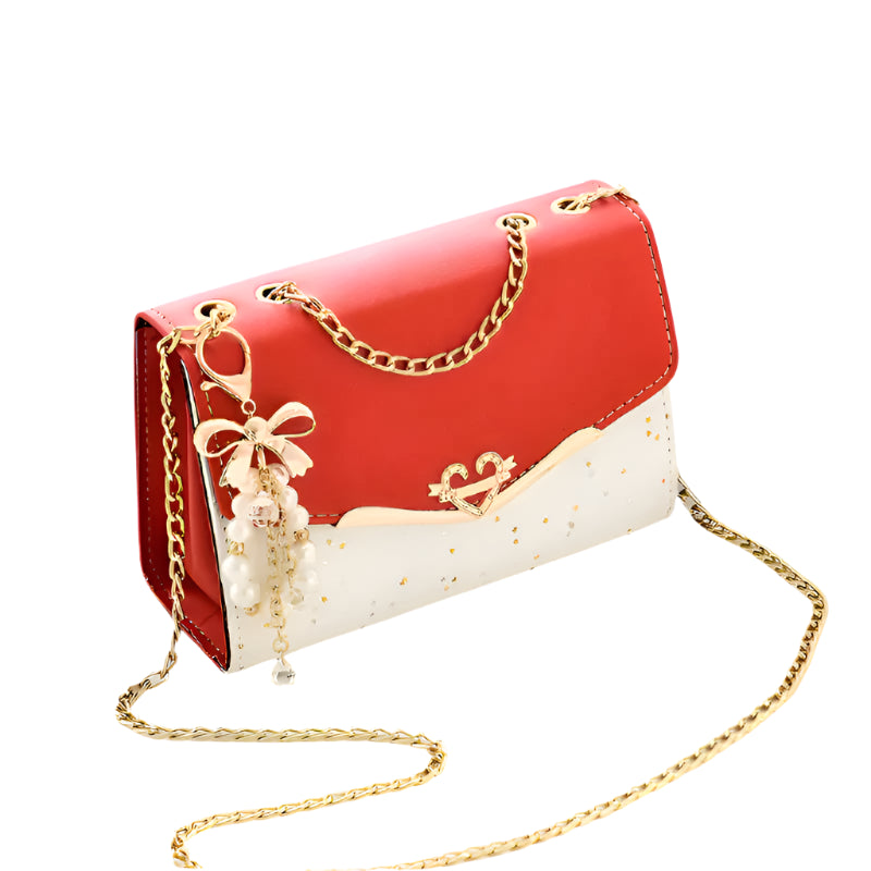 Hemasa  Small Square Bag Girls Shoulder handbag Cross Square Tassel Pendant Sequins Bag