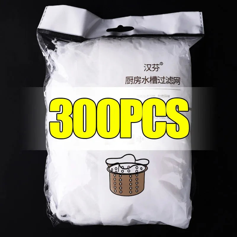 1000-30Pcs Disposable Sink Filter Anti-blocking Sink Strainer Sewer Mesh Garbage Bags Cleaning Strainer Net For Kitchen Bathroom