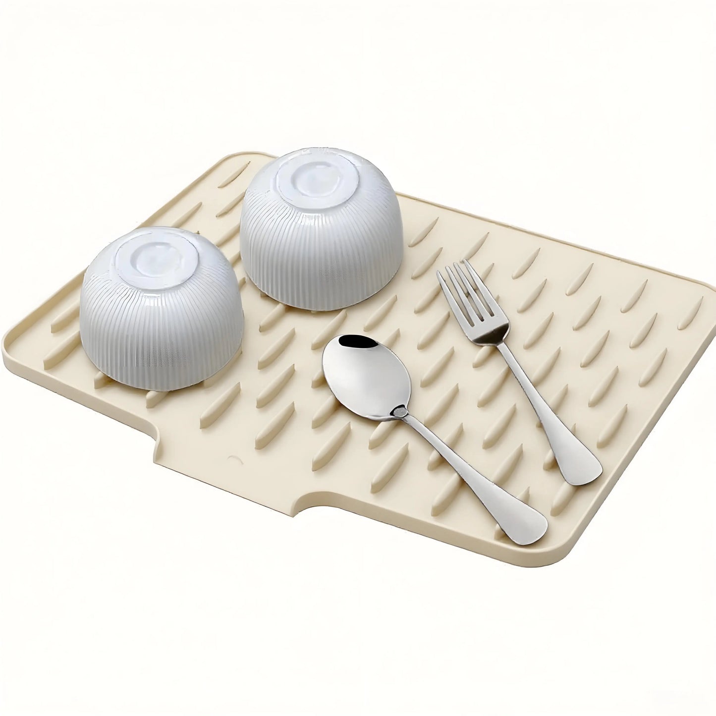 Tejesa Large Kitchen Sink & Dish Drying Rack - Non-Slip Silicone Drainage Board, Easy-Clean Surface, Raised Edges for Spill Prevention