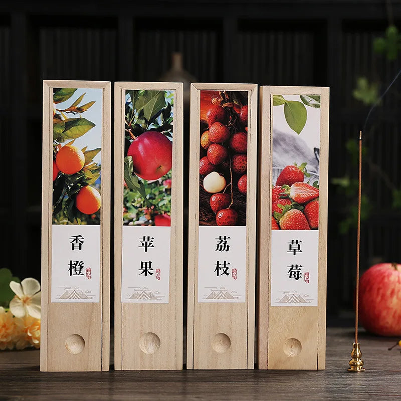 Hemasa 75g Stick Incense Sandalwood Fragrance Home Indoor Incense Room Odor Removing Bedroom Fruit Sleep Strawberry Fragrance