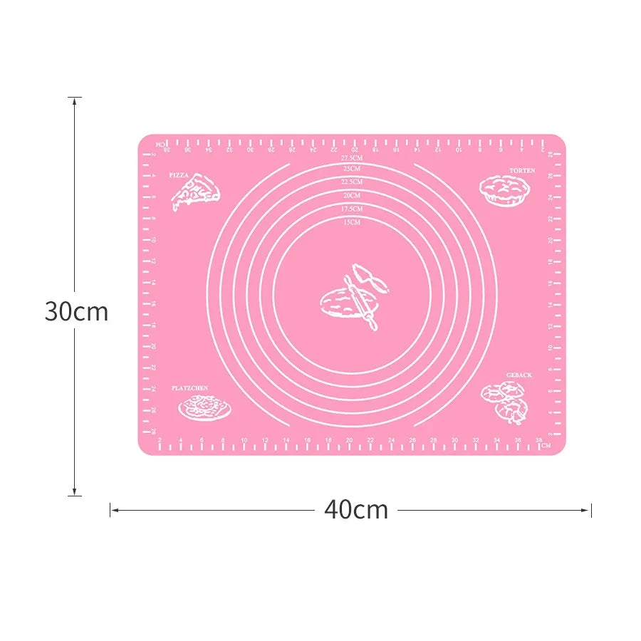 Tejesa 70/64/40Cm Silicone Kneading Dough Mat / Nonstick Cookie Cake Baking Mat /Fondant Pizza Biscuit Rolling Pad