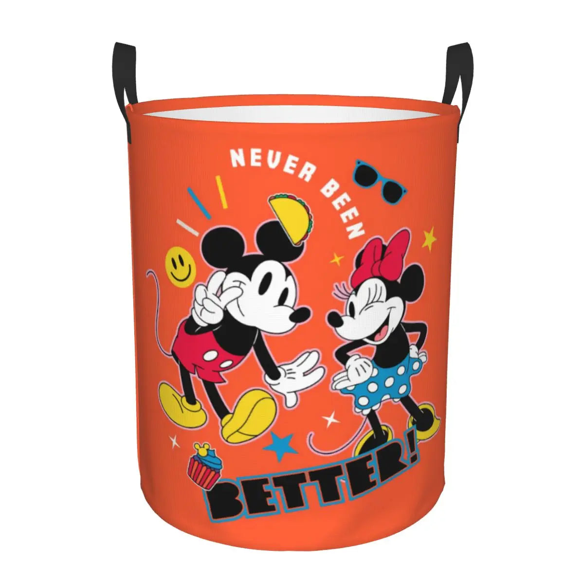 Tejesa Laundry Basket Foldable Clothes Hamper for Nursery Kids Toys Storage Bin