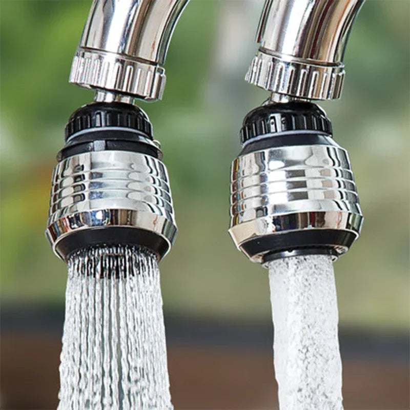 Hemasa Kitchen Gadgets 2 Modes 360 Rotatable Bubbler High Pressure Faucet Extender Water Saving pipe